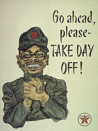 Anti Japanese Propaganda Take Day Off WW2 Poster