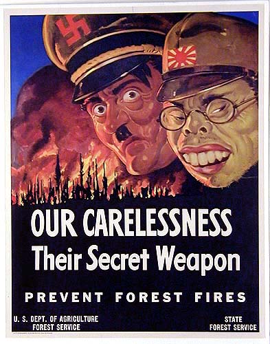 Our carelessness - their secret weapon WW2 Poster