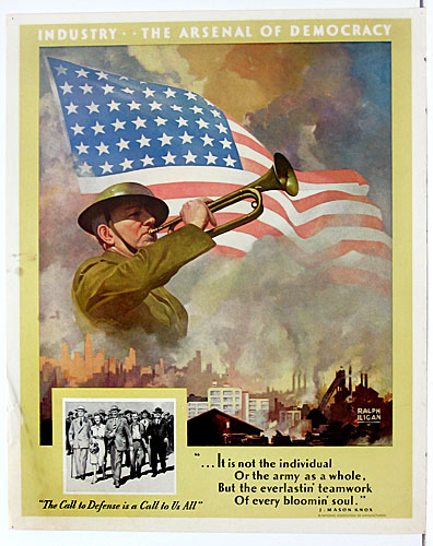 Industry - the arsenal of democracy WW2 Poster