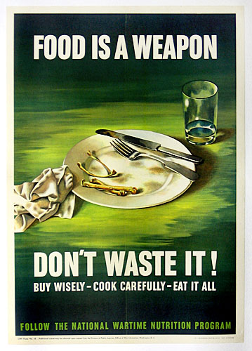 Food is a weapon WW2 Poster