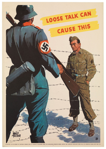 POW loose talk WW2 Poster