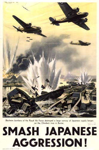 smash Japanese aggression WW2 Poster
